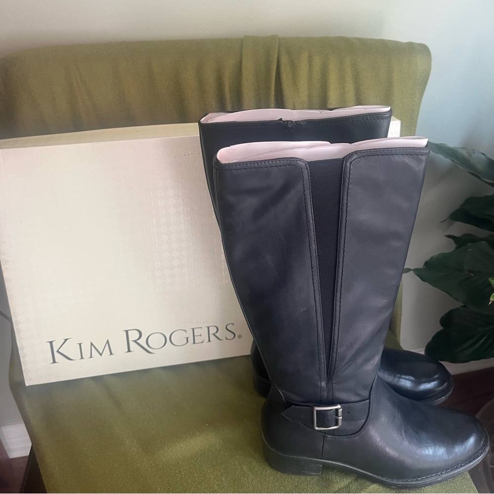 "Kim Rogers" by Belks black, low heel boot, size 6.5